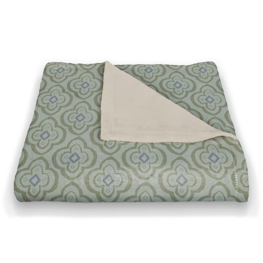 Quatre Coral Fleece Blanket